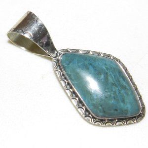 Jay King DTR .925 Sterling Silver Turquoise Necklace Pendant